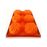 Trade Shop Traesio-teglia In Silicone Alimentare Per Dolci Stampo 6 Stampi A Forma Di Girasoli -