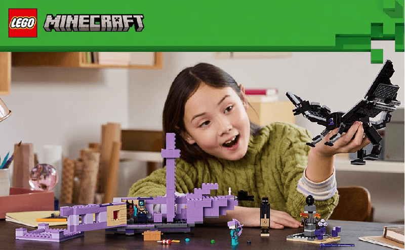 LEGO-Minecraft-L-Enderdrago-e-la-Nave-dell-End-Giocattolo-del-Bioma-con-Drago-Personaggi-Mob-e-Accessori-Giochi-d-Avventura-per-Bambini-e-Bambine-da-8-Anni-Idea-Regalo-Fan-del-Videogioco-21264