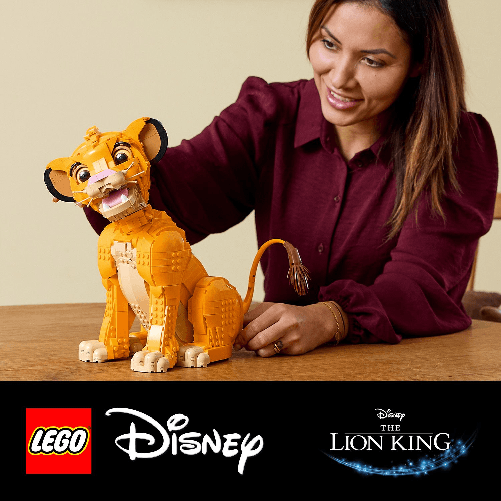 LEGO-Disney-Giovane-Simba-Re-Leone-Modellino-da-Costruire-per-Adulti-con-Figura-di-Animale-Mobile-Hobby-Creativo-da-Collezione-Idea-Regalo-per-Lui-Lei-Marito-Moglie-e-per-i-Fan-del-Film-43247