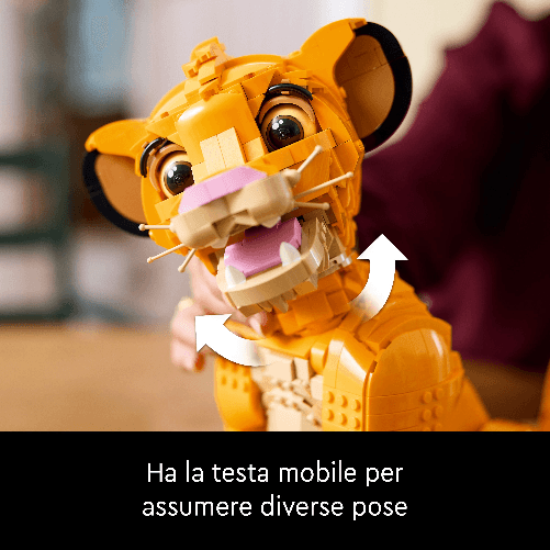 LEGO-Disney-Giovane-Simba-Re-Leone-Modellino-da-Costruire-per-Adulti-con-Figura-di-Animale-Mobile-Hobby-Creativo-da-Collezione-Idea-Regalo-per-Lui-Lei-Marito-Moglie-e-per-i-Fan-del-Film-43247