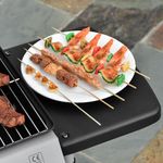 Outsunny Barbecue a Gas con Coperchio, Bruciatori da 5.6kW, BBQ e Ruote, 104x49x99cm