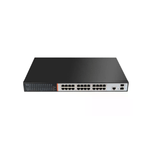 Switch Di Rete 24 Porte Gigabit Poe 300 Watt + 2 Porte Sfp Per Fibra Ottica