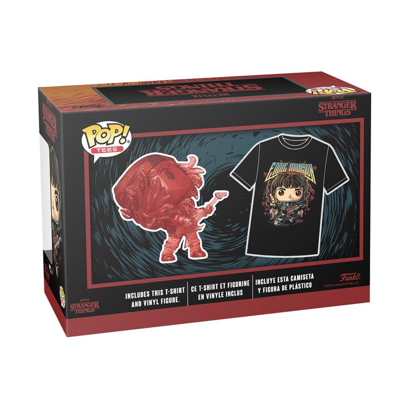 Funko-Pop--Tee--Pop-Stranger-Things-Hunter-Eddie-W-guitar-Xl