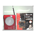 Trade Shop Traesio-golon Rx-188 Mic Radio Am Fm Portatile Con Ingresso Sd Usb Speaker Led Karaoke -