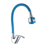 Trade Shop Traesio-miscelatore Rubinetto Lavabo A Doccia Doccetta Per Casa Cucina Flessibile Blu -