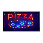 Trade Shop Traesio-insegna Luminosa A Led Con Scritta Pizza Per Pizzeria Ristorante Bar Vetrina -