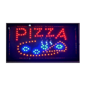 Trade Shop Traesio-insegna Luminosa A Led Con Scritta Pizza Per Pizzeria Ristorante Bar Vetrina -