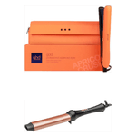 PIASTRA GHD GOLD  STYLER ARANCIONE FLUO CON POCHETTE E FERRO RETRO' CURL WAVE I OVALE 20X30