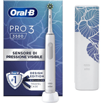 BRAUN ORAL-B SPAZZOLINO ELETTRICO RICARICABILE PRO 3 3500 DESIGN EDITION WHITE (BIANCO)