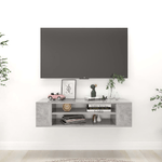 vidaXL Mobile Porta TV Sospeso Grigio Cemento 100x30x26,5cm Truciolato