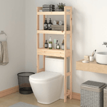 vidaXL Rastrelliera da Bagno 63x26x171 cm in Legno Massello di Pino