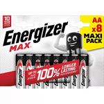 Energizer Batteria Max AA LR6 Stilo confezione da 8