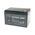 V-TAC Batteria al Piombo Acido 12V 10Ah per Allarmi Videosorveglianza UPS Terminali T2 178*35*60mm