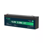 V-TAC Batteria al Litio 12.8V 2.3Ah per Allarmi Videosorveglianza UPS Terminali T2 178*35*60mm IP55