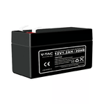 V-TAC Batteria al Piombo Acido 12V 1.3Ah per Allarmi Videosorveglianza UPS Terminali T1 97*43*52mm