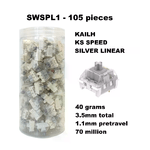 Set 105 Sottotasti Switches Kailh Ks Speed Silver Linear