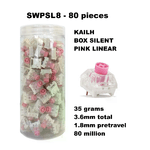 Set 80 Sottotasti Switch Kailh Box Silent Pink Linear