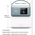 Proiettore Benq Gp100 Hd1080 1000Al Portatile Wifi Android11 Cast Usbc