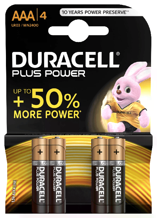 Duracell-Pile-Alcaline-Aaa-15V-Non-Ricaricabili-Plus-Power-Confezione-Da-4-Pile