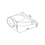 Faber Flam FABER S.p.A. 112.0157.296 accessorio per cappa Tubo di prolunga per cappa aspirante