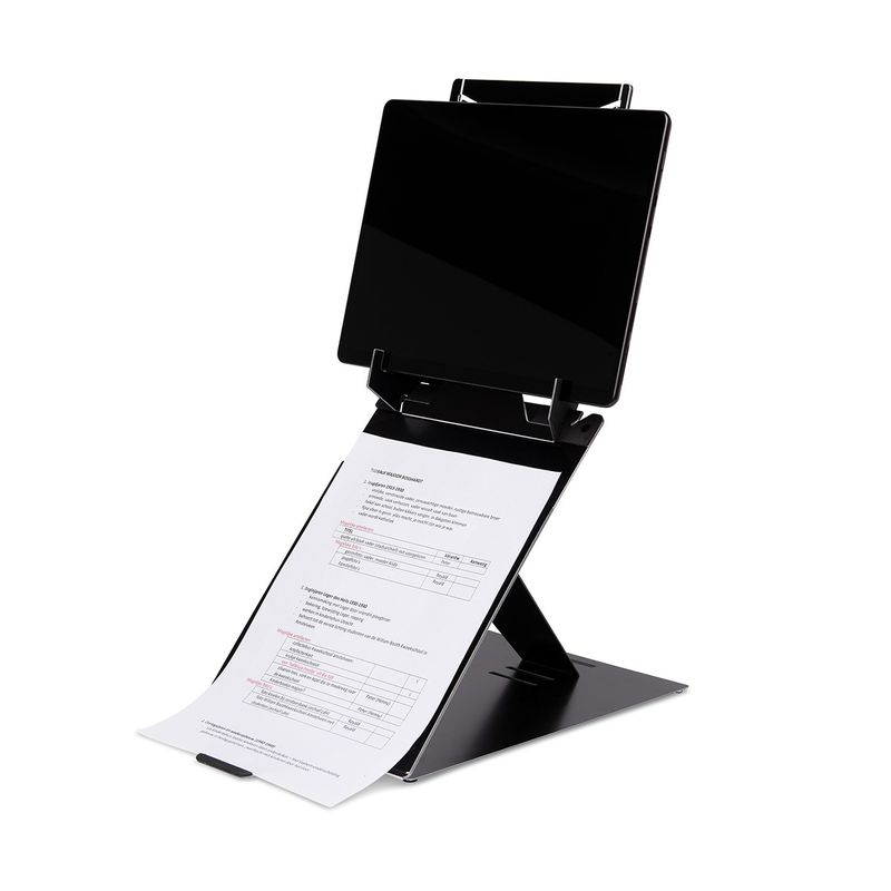 R-Go-Tools-Riser-R-Go-Duo-supporto-tablet-e-portatile-regolabile-nero--RISER-TABLET-AND-LAPTOP-STAND---ADJUSTABLE-BLA