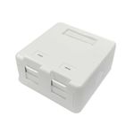 Lanview Surface mount box for 2 x - RJ45 jack - Warranty: 300M