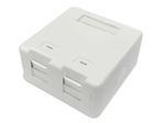 Surface-mount-box-for-2-x---RJ45-jack---Warranty--300M