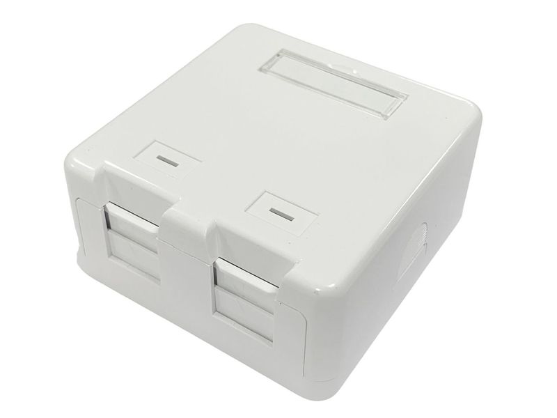 Surface-mount-box-for-2-x---RJ45-jack---Warranty--300M