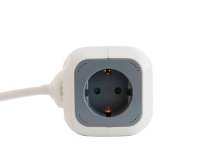 Multipresa-3GO-4-Prese---2xUSB---Forma-Cubo---2.1A---Colore-Bianco