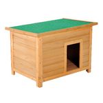 PawHut Cuccia per Cani Impermeabile da Esterno in Legno di Abete, 82 x 58 x 58cm