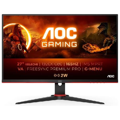 AOC 27G2SAE/BK Monitor PC 68,6 cm (27") 1920 x 1080 Pixel Full HD LED Nero, Rosso