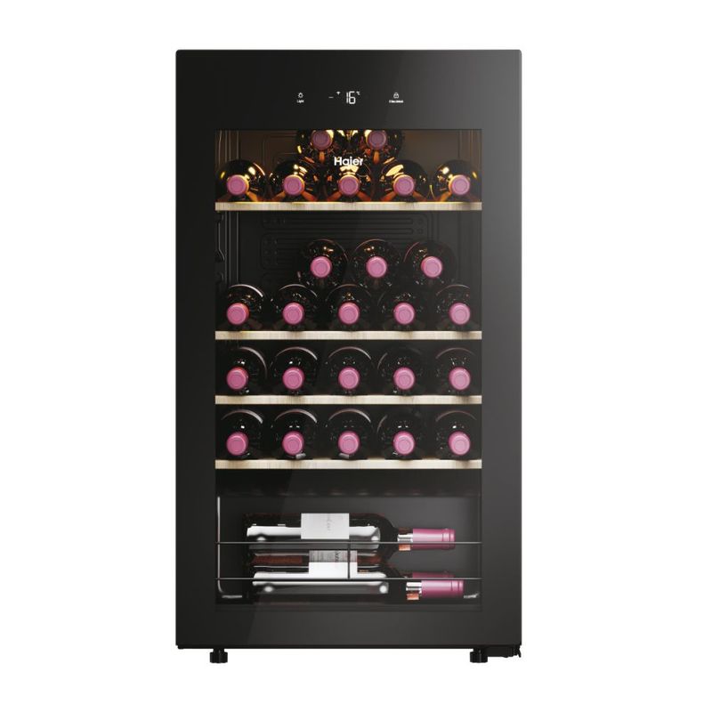 Haier-Wine-Bank-50-Serie-3-HWS34GGH1-Cantinetta-vino-con-compressore-Libera-installazione-Nero-34-bottiglia-bottiglie