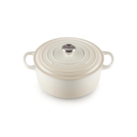 Le Creuset Cocotte Rotonda Evolution in Ghisa Vetrificata con Coperchio 26cm Meringue