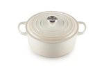 Le-Creuset-Cocotte-Rotonda-Evolution-in-Ghisa-Vetrificata-con-Coperchio-26cm-Meringue