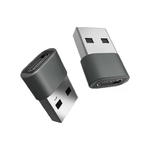 V-TAC Adattatore da USB Tipo-C a USB-A Colore Grigio