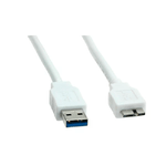 Cavo Usb 3.0 Connettori Usb A - Micro Usb B Mt. 3 Colore Bianco