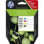 ORIGINALE HP Multipack nero / ciano / magenta / giallo X4E14AE MCVP 934XL+935XL