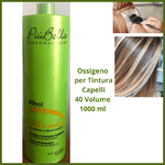 Ossigeno per tintura a ossidazione capelli colorati emulsione  cremosa  profumata decolorazione professionale colore  1000 ml 40 volume