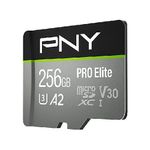 PNY P-SDU256V32100PRO-GE memoria flash 256 GB MicroSDXC UHS-I Classe 10 (FC 256GB Pro Elite MicroSD)