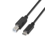 AISENS A107-0053 cavo USB 1 m USB 2.0 USB C USB B Nero