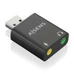 Convertitore-audio-da-USB-A-a-Aisens-48KHz---USB-A-M-2xJACK-3.5-H---Colore-nero