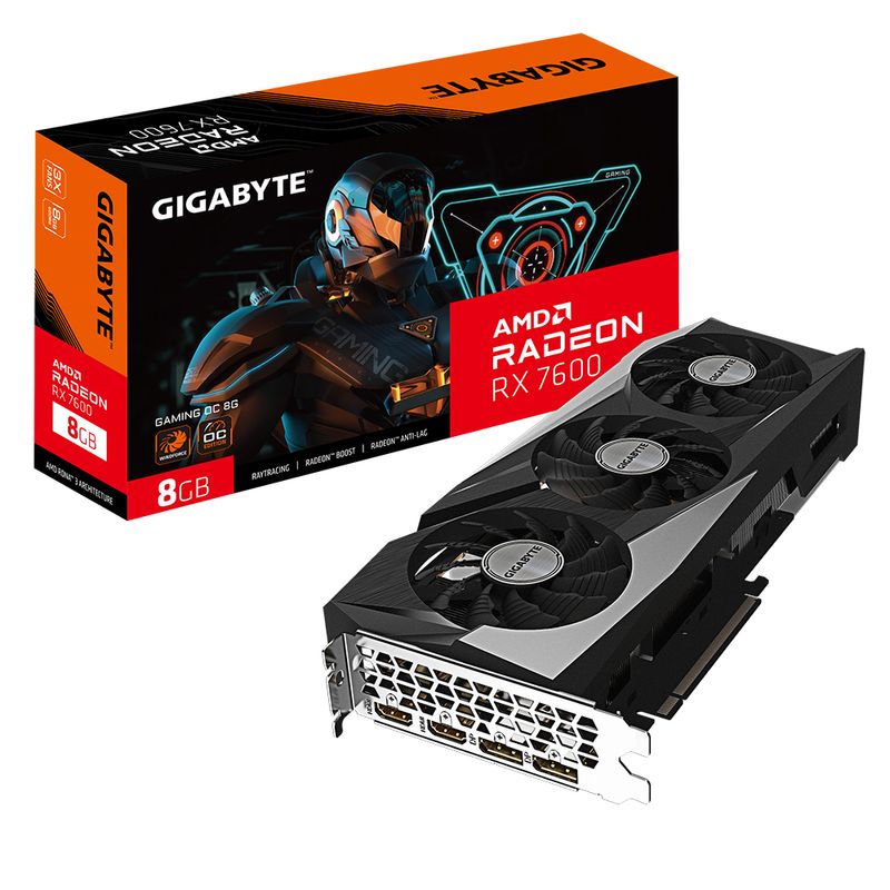 Gigabyte-Radeon-RX-7600-GAMING-OC-8G-AMD-8-GB-GDDR6