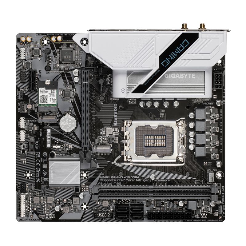 GIGABYTE-H610M-GAMING-WF-DDR4-scheda-madre-Intel-H610-Express-LGA-1700-micro-ATX