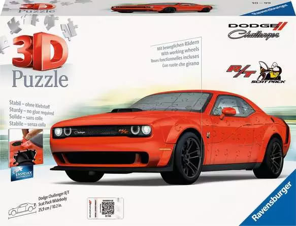 Ravensburger-Dodge-Challenger-R-T-Scat-Pack-Widebody-Puzzle-3D-108-pz-Veicoli