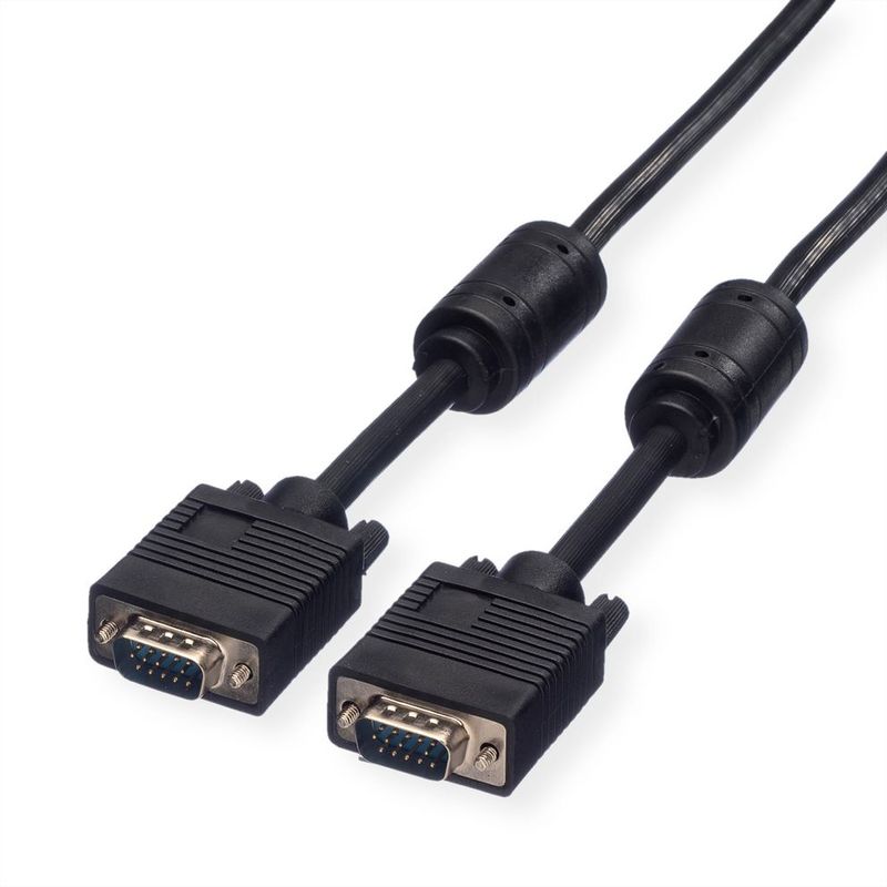 ROLINE-HQ-VGA-Cable---Ferrite-HD15-M-M-20-m-cavo-VGA