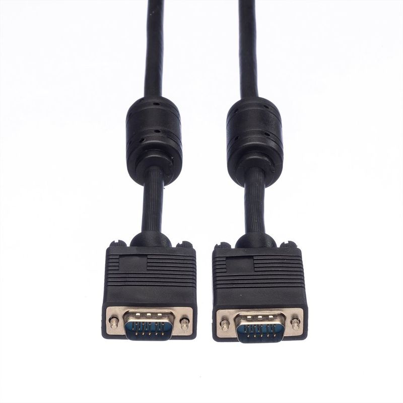 ROLINE-HQ-VGA-Cable---Ferrite-HD15-M-M-20-m-cavo-VGA