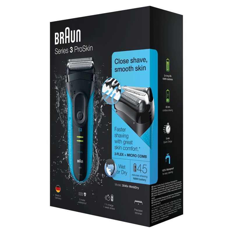 Braun-Series-3-3040s-Rasoio-Trimmer-Nero-rasoio-elettrico