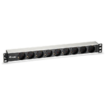 Equip 333292 unità di distribuzione dell'energia (PDU) 9 presa(e) AC 1U Nero, Argento