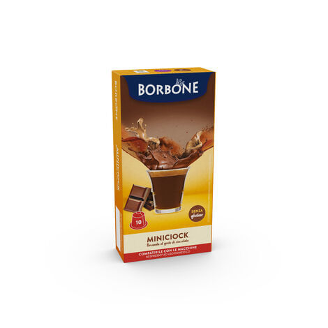 CIOCCOLATA-CAFFE-BORBONE-MINICIOK---10-CAPSULE-COMPATIBILI-NESPRESSO-da-7g