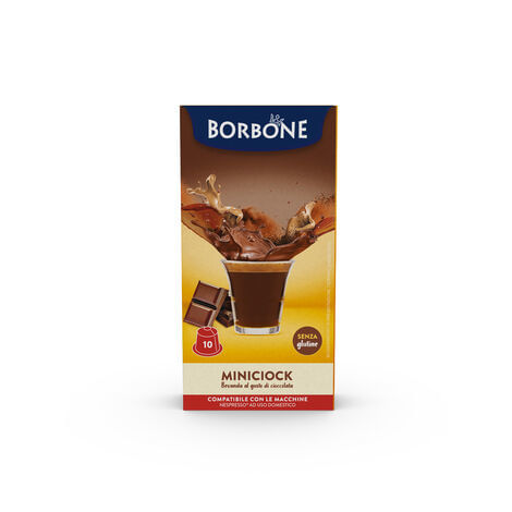 CIOCCOLATA-CAFFE-BORBONE-MINICIOK---10-CAPSULE-COMPATIBILI-NESPRESSO-da-7g